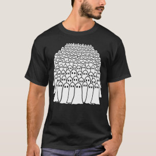Halloween-Ghost Crowd-Funny Cute Scary Ghosts T-Shirt
