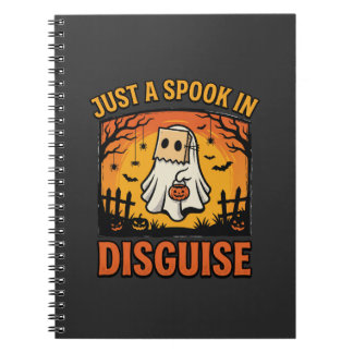 Halloween Ghost Disguise Notebook