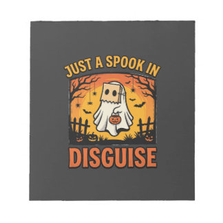 Halloween Ghost Disguise Notepad
