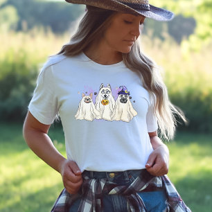 Halloween Ghost Dog Costume T-Shirt