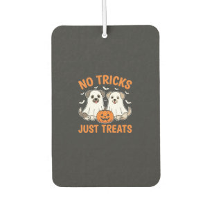 Halloween Ghost Dogs No Tricks Just Treats Design_ Car Air Freshener