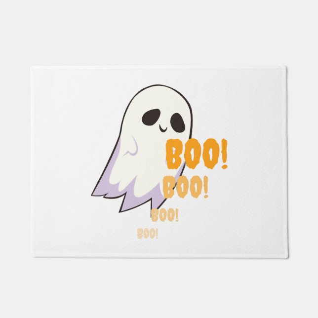 Halloween ghost          doormat (Front)