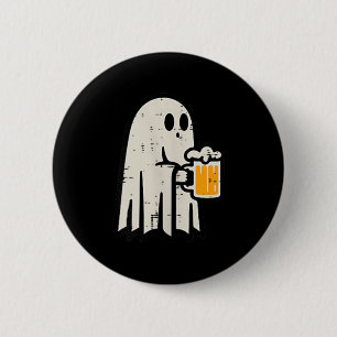 Halloween Ghost Drink Funny Lazy Costume Party Dad 6 Cm Round Badge