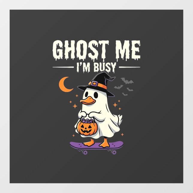 Halloween Ghost Duck Skateboard Design_1 (Sheet)