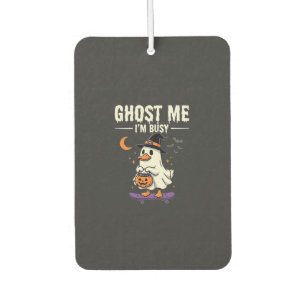 Halloween Ghost Duck Skateboard Design_1 Car Air Freshener