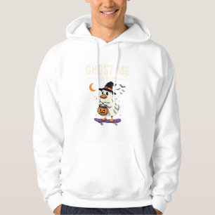Halloween Ghost Duck Skateboard Design_1 Hoodie