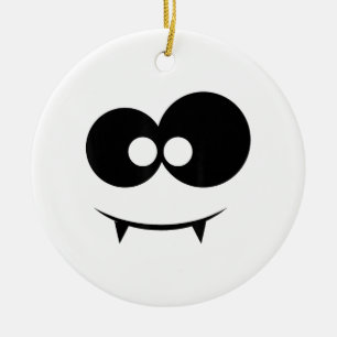 Halloween Ghost Face Ceramic Tree Decoration