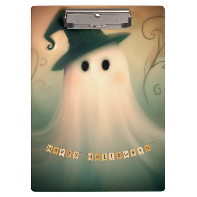 Halloween/Ghost/Fall/Whimsical Ornament Clipboard (Front)