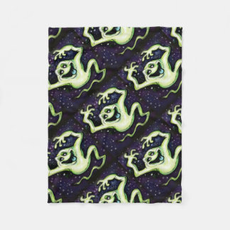 Halloween Ghost Fleece Blanket