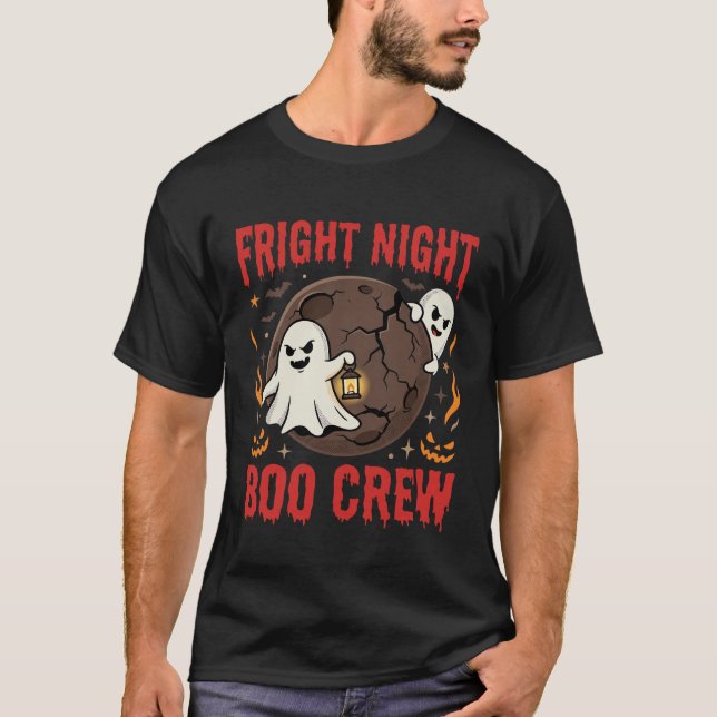 Halloween Ghost Fright Night T-Shirt (Front)