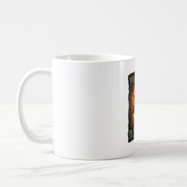 Halloween Ghost Full Moon Jack Lanterns Zombie Han Coffee Mug (Left)
