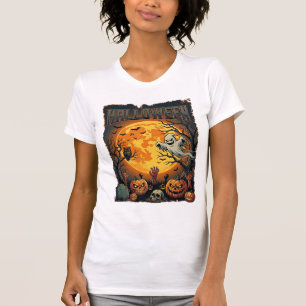 Halloween Ghost Full Moon Jack Lanterns Zombie Han T-Shirt