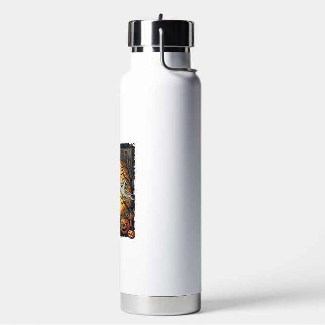 Halloween Ghost Full Moon Jack Lanterns Zombie Han Water Bottle (Left)