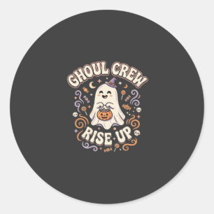Halloween Ghost Ghoul Squad Classic Round Sticker