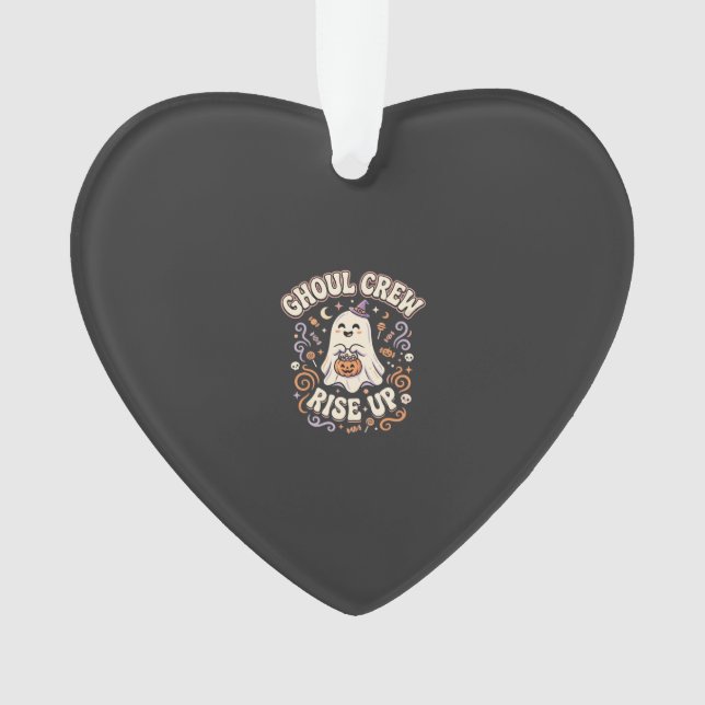 Halloween Ghost Ghoul Squad Ornament (Front)