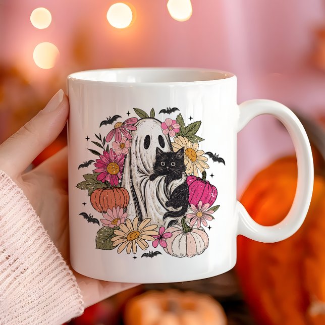 Halloween Ghost Girly  Coffee Mug (Creator Uploaded)