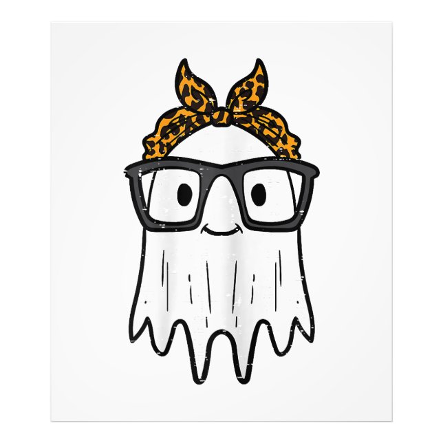 Halloween Ghost Glasses Cute Photo Print (Front)
