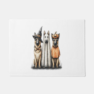 Halloween Ghost Golden Retriever Dog Doormat