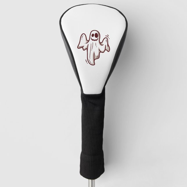 Halloween ghost   golf head cover (Front)