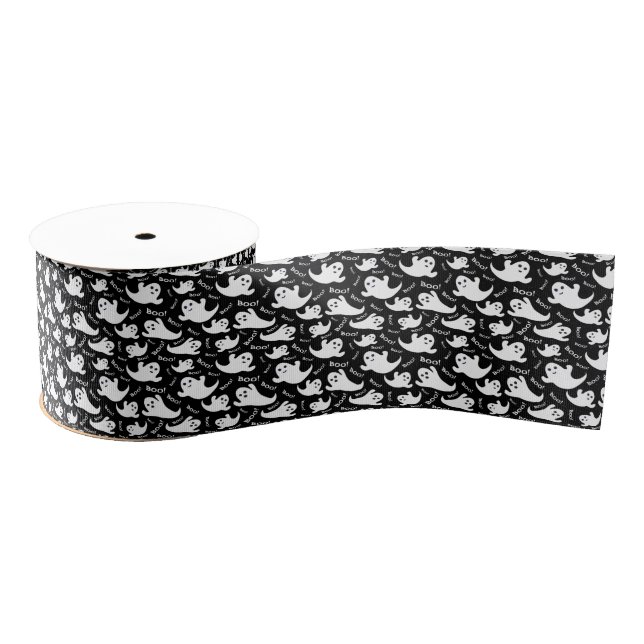 Halloween Ghost Grosgrain Ribbon (Spool)