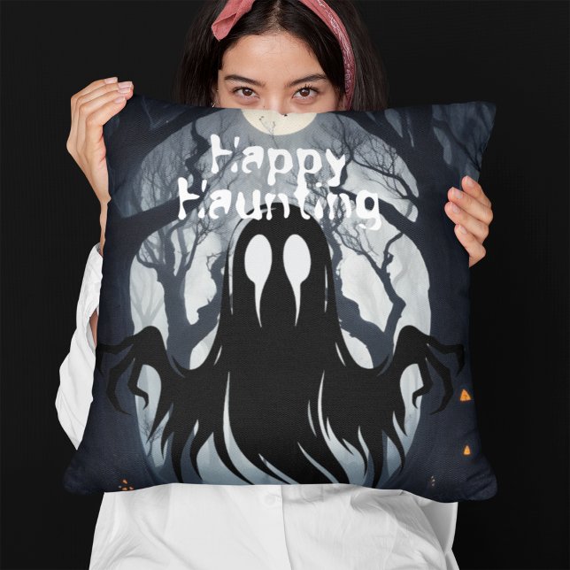 Halloween Ghost Haunted Forest Costume Party Cushion (Creator Uploaded)