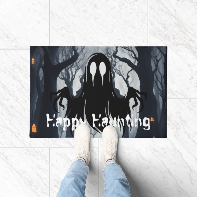 Halloween Ghost Haunted Forest Costume Party Doormat (Indoor)
