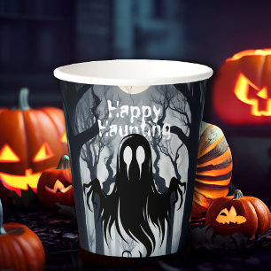 Halloween Ghost Haunted Forest Costume Party Paper Cups