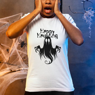 Halloween Ghost Haunted Forest Costume Party T-Shirt