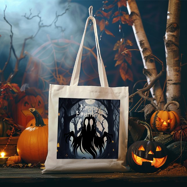 Halloween Ghost Haunted Forest Costume Party Tote Bag (Creator Uploaded)