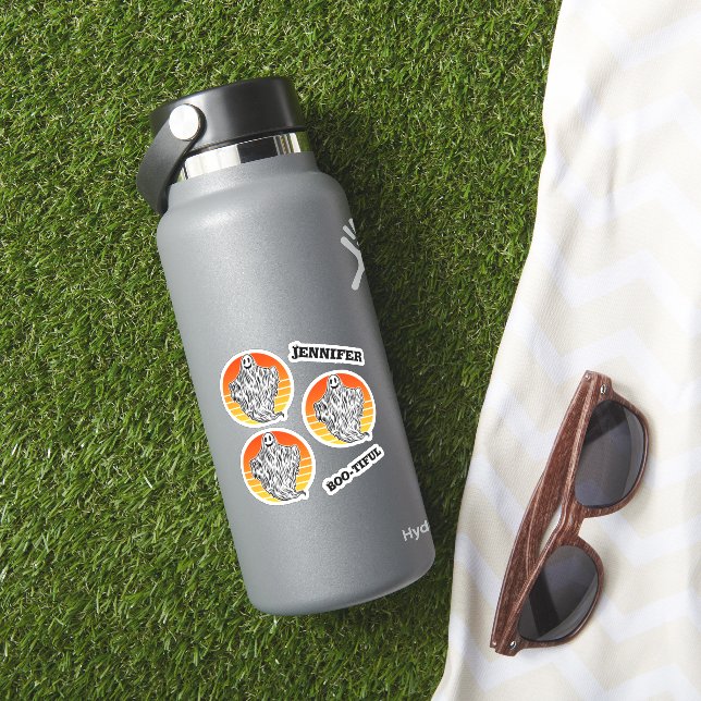 Halloween Ghost Have a Boo-tiful Retro Vintage (HydroFlask Insitu)