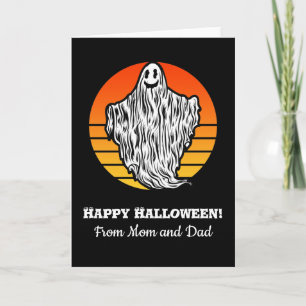 Halloween Ghost Have Boo-tiful Retro Vintage Card