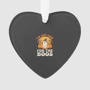 Halloween Ghost Here For The Boos Ornament