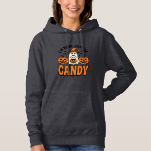 Halloween Ghost Here For The Candy Cute Vintage_1 Hoodie