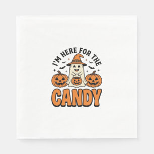 Halloween Ghost Here For The Candy Cute Vintage_1 Napkin