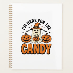 Halloween Ghost Here For The Candy Cute Vintage_1 Planner