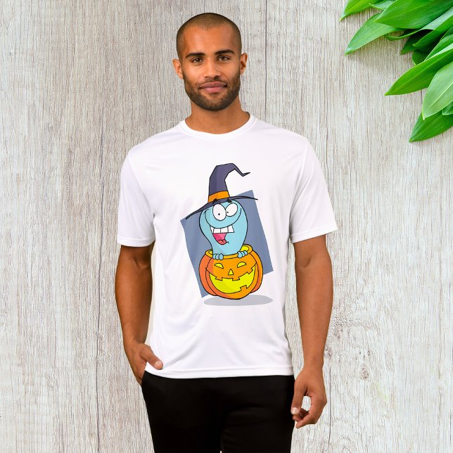 Halloween Ghost in Pumpkin Spooky Witch  T-Shirt (Creator Uploaded)