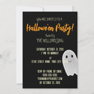 Halloween Ghost Invitation
