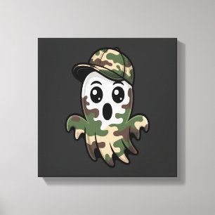 Halloween Ghost Kids Canvas Print