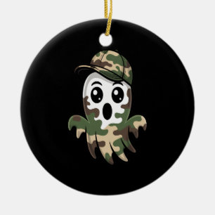 Halloween Ghost Kids Ceramic Tree Decoration