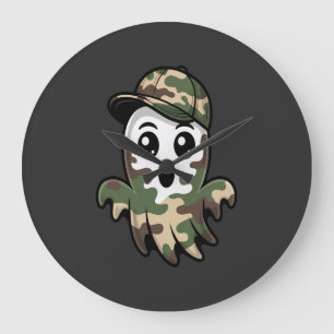 Halloween Ghost Kids Large Clock