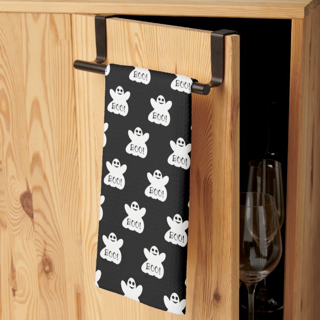 Halloween Ghost Kitchen Towels (Thirds Fold)