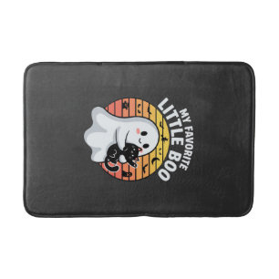 Halloween Ghost Little Boo Cat Bath Mat