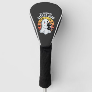 Halloween Ghost Little Boo Cat Golf Head Cover
