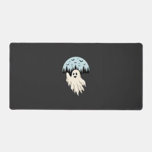 Halloween Ghost Moon Forest Design_1 Desk Mat