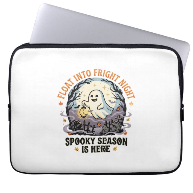Halloween Ghost Moon Parade Laptop Sleeve (Front)