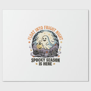 Halloween Ghost Moon Parade Wrapping Paper