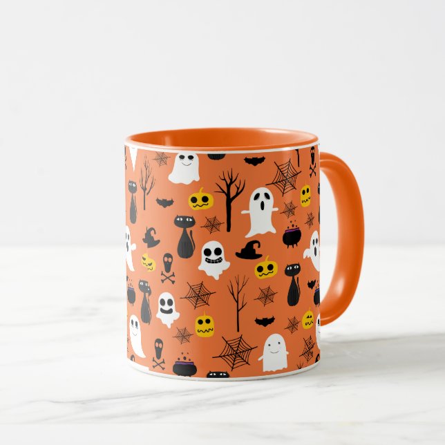 Halloween Ghost Mug (Front Right)
