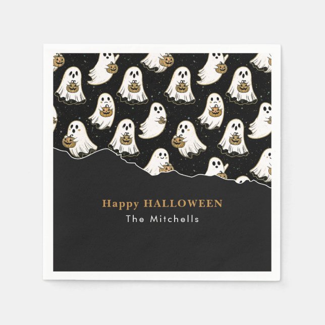 Halloween Ghost  Napkin (Front)