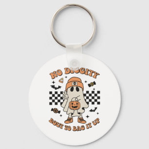 Halloween Ghost No Diggity Bout To G It Up Toddler Key Ring
