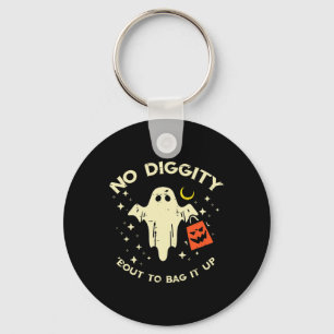 Halloween Ghost No Diggity Costume Boys Girls Kids Key Ring